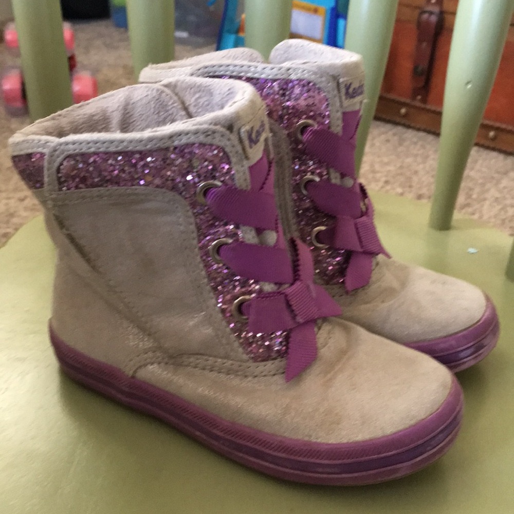 Purple and grey Keds